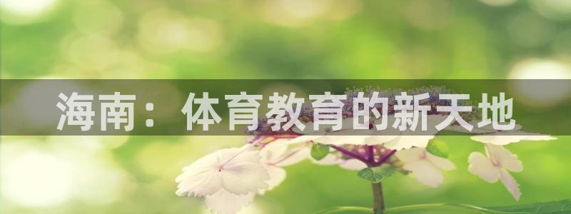 海南：体育教育的新天地